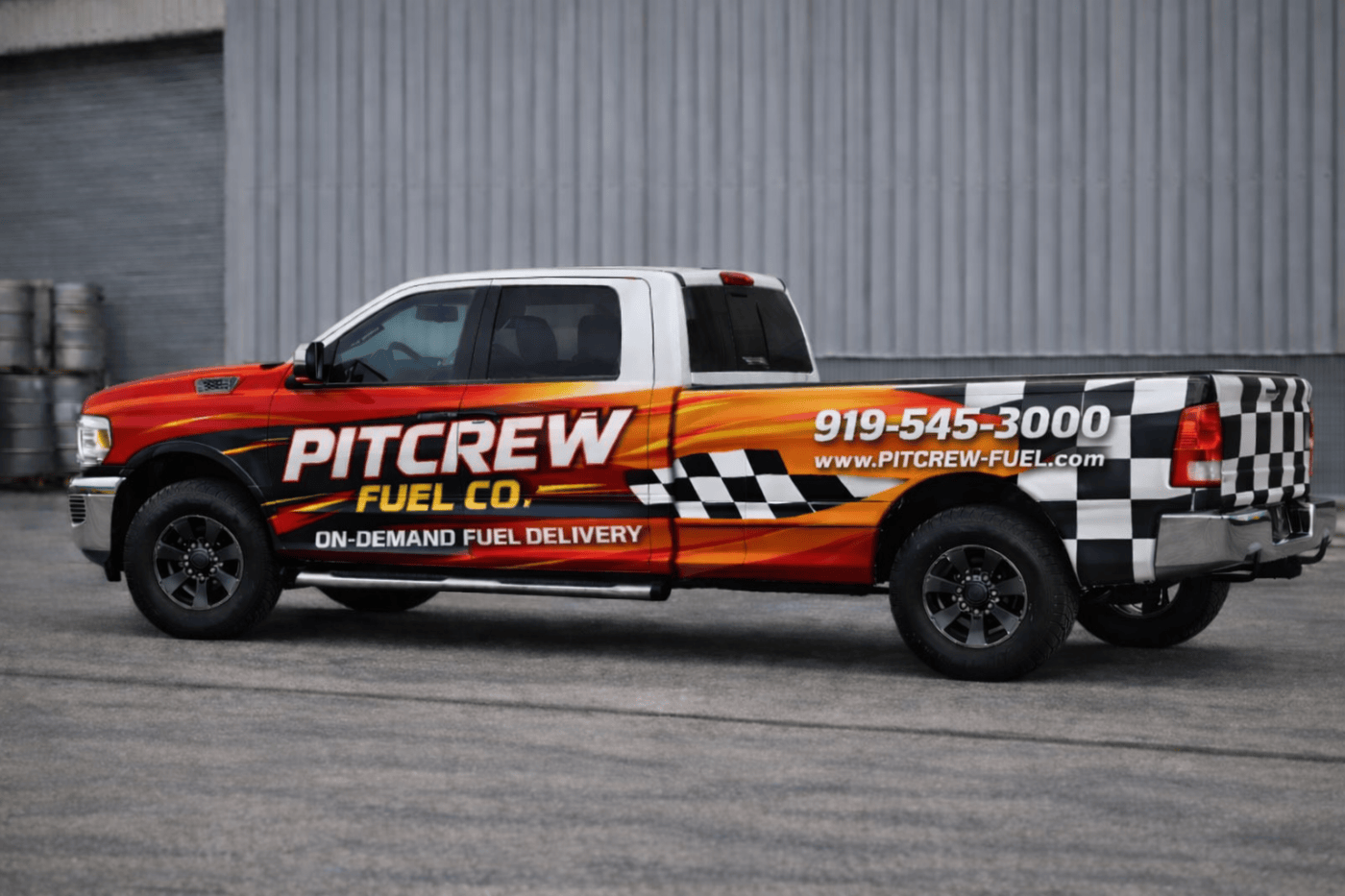 Pit Crew Fuel delivery truck